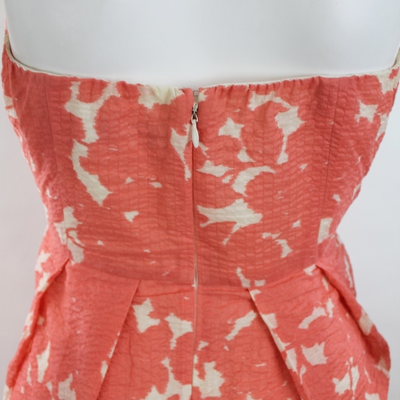 J Crew Floral Strapless Fit and Flare Dress - Picture 3 of 6